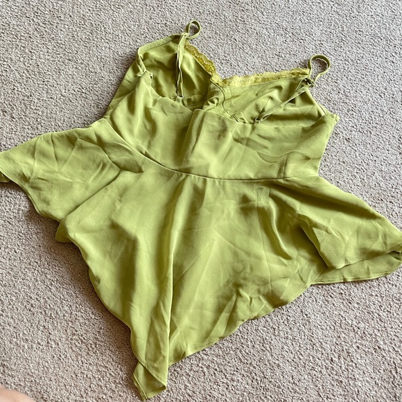 Green flowy tops y2k fairy vibes - Picture 5 of 7